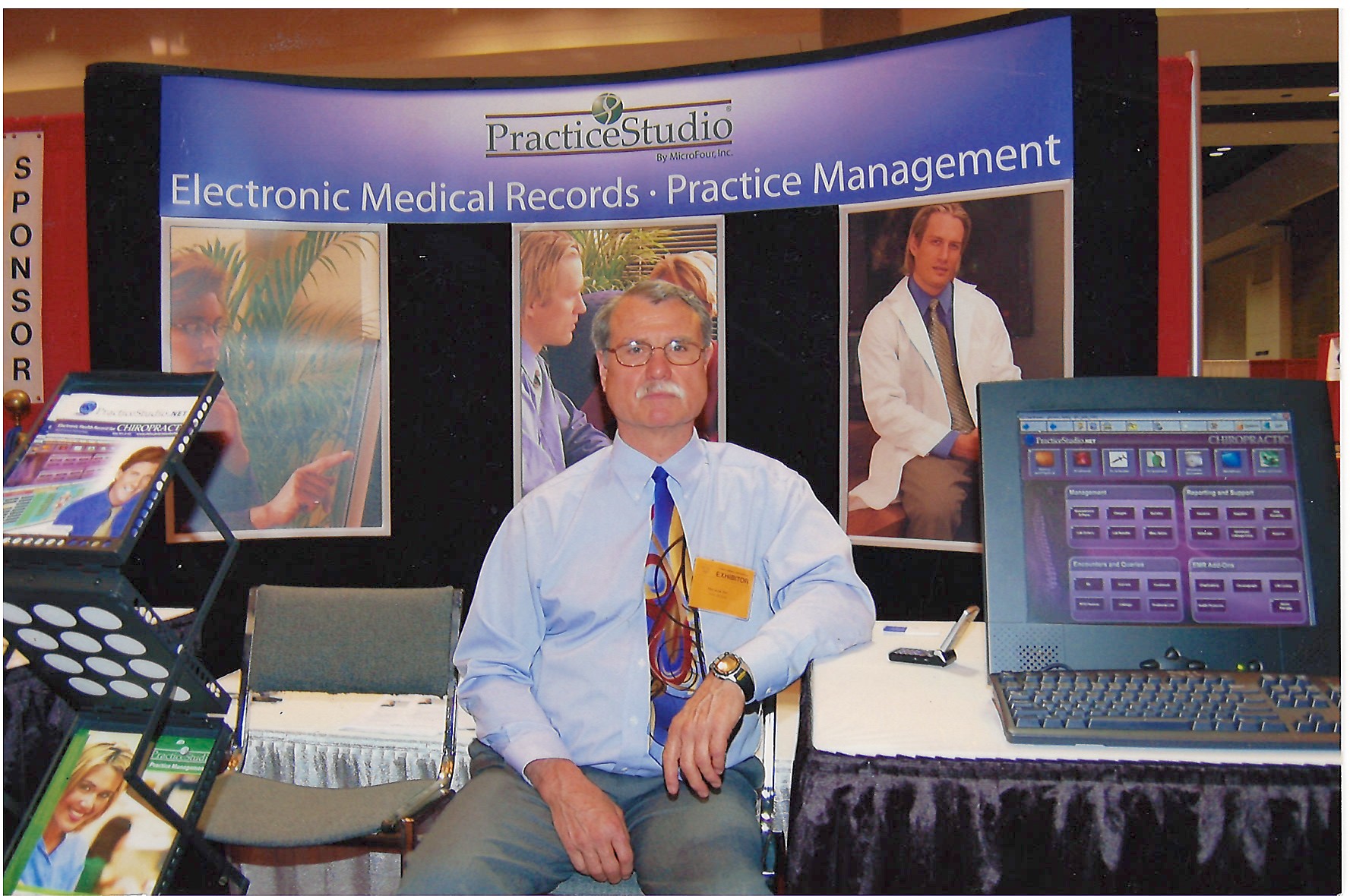 John Britton at a PracticeStudio tradeshow